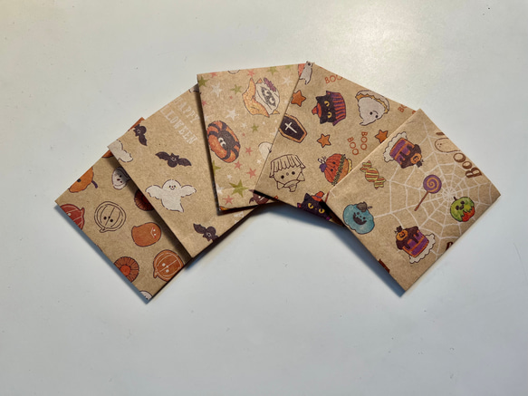 ハロウィン柄のミニ紙袋② 10枚セット 2枚目の画像