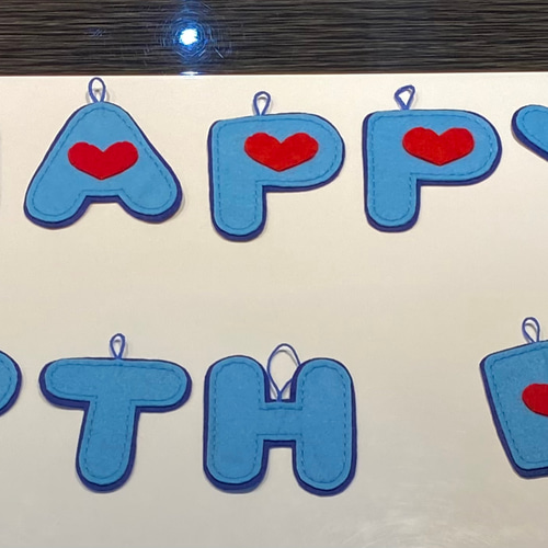 フェルトのガーランド☆HAPPY BIRTHDAY 雑貨・その他 かよ 通販 