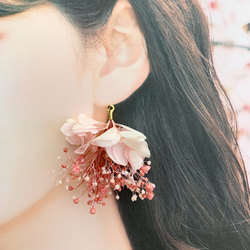 かすみ草 イヤリング・ノンホールピアス の人気通販｜Creema