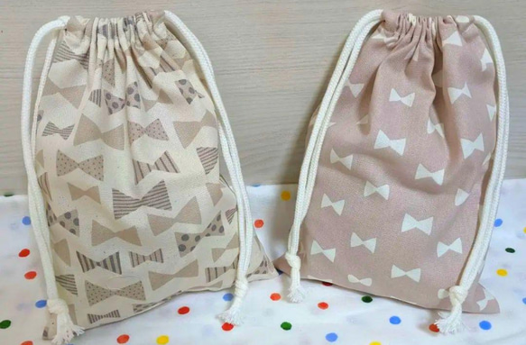 ⭐オーダー受付中⭐ 給食袋 お弁当袋 巾着 コップ袋 2枚セット 