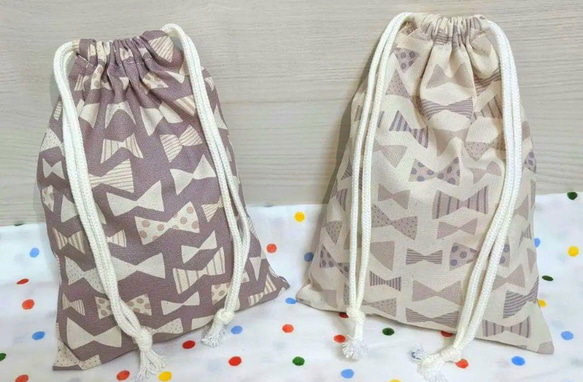 ⭐オーダー受付中⭐ 給食袋 お弁当袋 巾着 コップ袋 2枚セット 