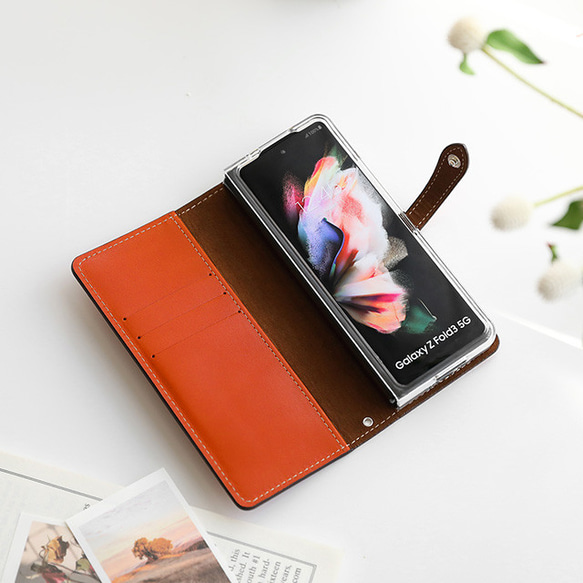 Galaxy Z Fold 6 5 4 3 ケース 栃木レザー スマホケース ベルト Galaxy Z Fold 6 5 4 3 ケース 栃木レザー スマホケース ベルト