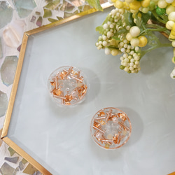 カラージェルとレジンのカボション☆5ペア(計10個) b-5☆送料無料 