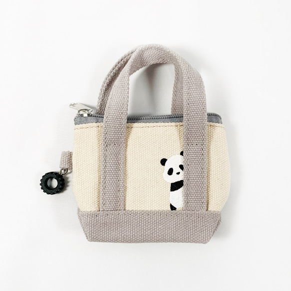 ミニトートバッグ:パンダ 1枚目の画像