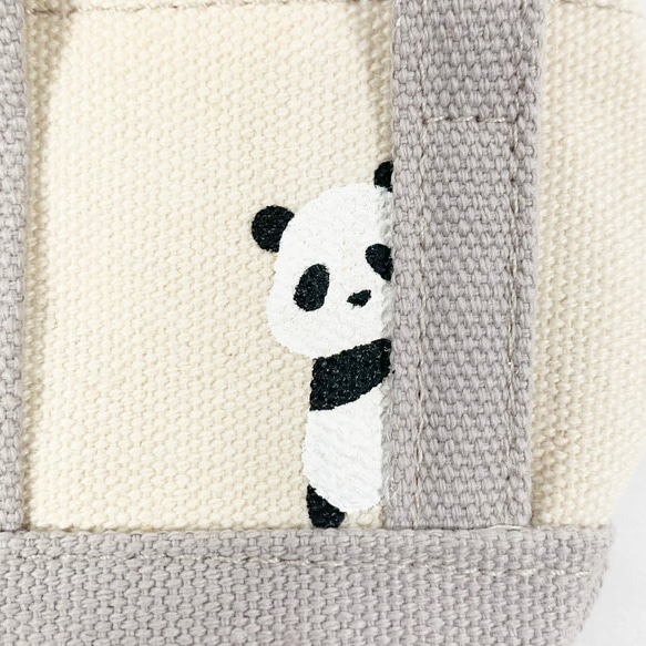 ミニトートバッグ:パンダ 3枚目の画像