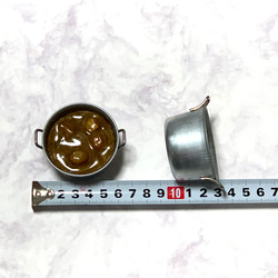 小さいカレー鍋の食品サンプル　55g 4枚目の画像