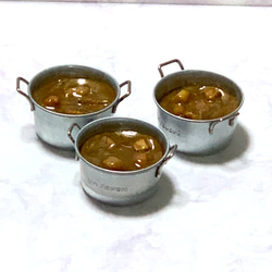小さいカレー鍋の食品サンプル　55g 2枚目の画像