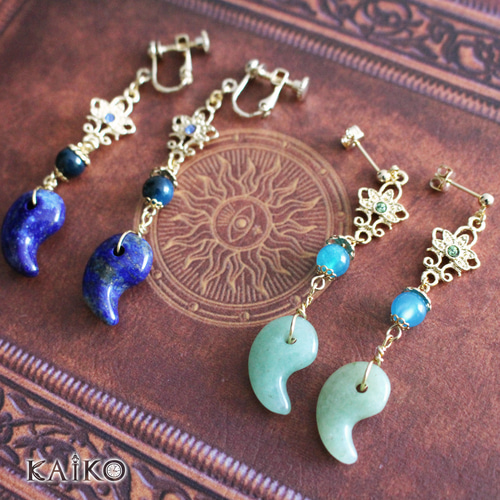 古都の勾玉イヤリング・ピアス イヤリング・ノンホールピアス NORIMAKI 