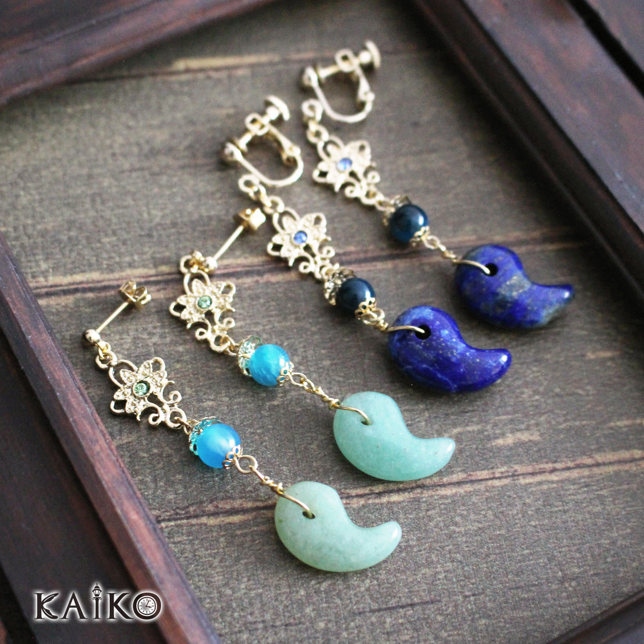 古都の勾玉イヤリング・ピアス イヤリング・ノンホールピアス NORIMAKI 