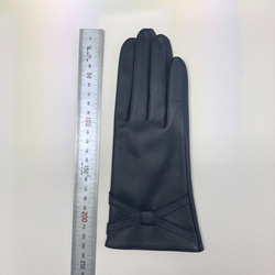 革手袋[241] 21cm クロスのリボン 4枚目の画像