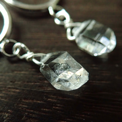 ハーキマーダイヤモンドのイヤリング 5枚目の画像
