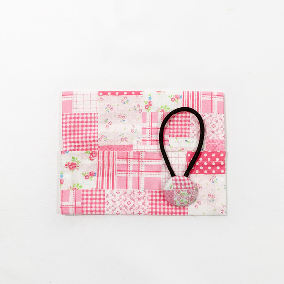 ポケットティッシュケース&Bヘアゴム:ピンク 3枚目の画像