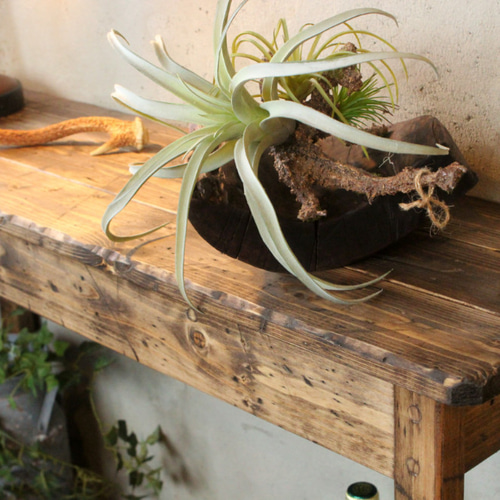 アンティーク風 サイドテーブルラック ダメージ ビンテージ 作業