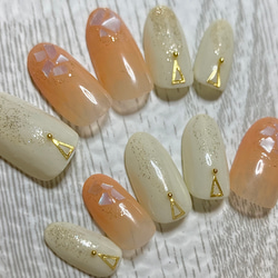 ☆オーダー可☆レモンネイル 夏ネイル イエロー ラメ ネイルチップ