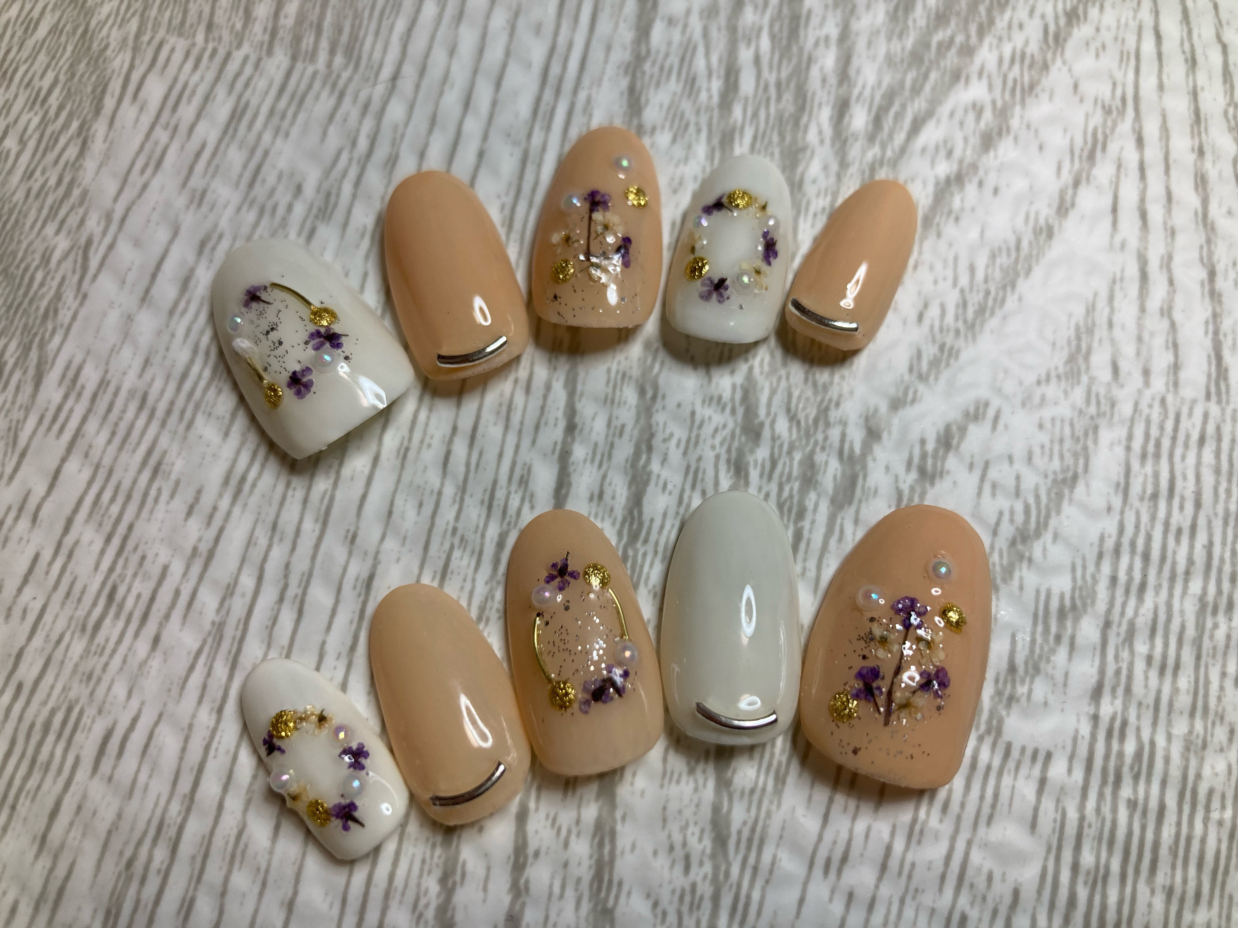 ネイルチップ ブラウン ニュアンス オレンジ ちゅるん オーダーネイル 2b209e45e3bdd9cd53135610620294