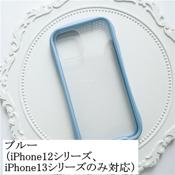 iFace風紫陽花押し花スマホケース、iPhone全機種対応、iPhone14Pro、iPhone14、iPhone8 10枚目の画像