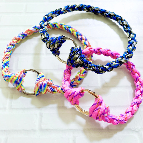 ペット用パラコードチョーカー 丸平リング ペット服