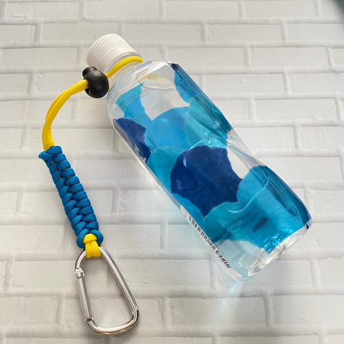 デニムリメイクペットボトルホルダー＊カバー☆パラコードストラップ
