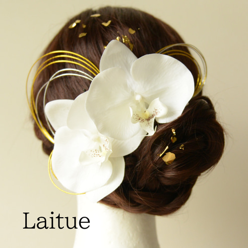 クリア ナチュラル 花レジン ヘアゴム ブルー系 ヘアゴム ひろ