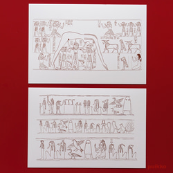 ポストカード　エジプト　死者の書（5枚セット） 2枚目の画像