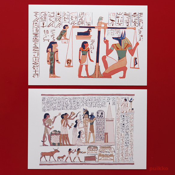 明信片埃及亡靈書（5 件套） 第3張的照片