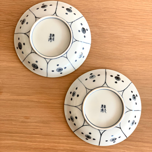京焼染付芙蓉手小鉢9客　新品未使用　　和鳳作　最後の9客 ac1f73bedab765c40ff447b7d57cc4