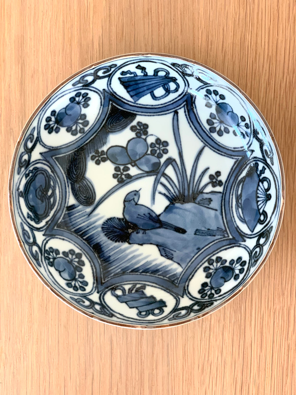 京焼染付芙蓉手小鉢9客　新品未使用　　和鳳作　最後の9客 京焼染付芙蓉手小鉢9客 新品未使用 和鳳作 最後