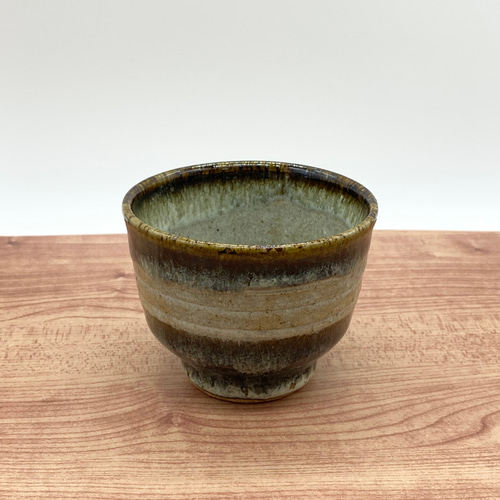 ブルーの番茶碗5客セット 【湯呑 手仕事 民藝 窯元 和 陶器 ブルー
