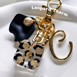 名入れ・言葉入れ】レオパード♡ヒョウ柄♡アニマル♡デザインチャーム