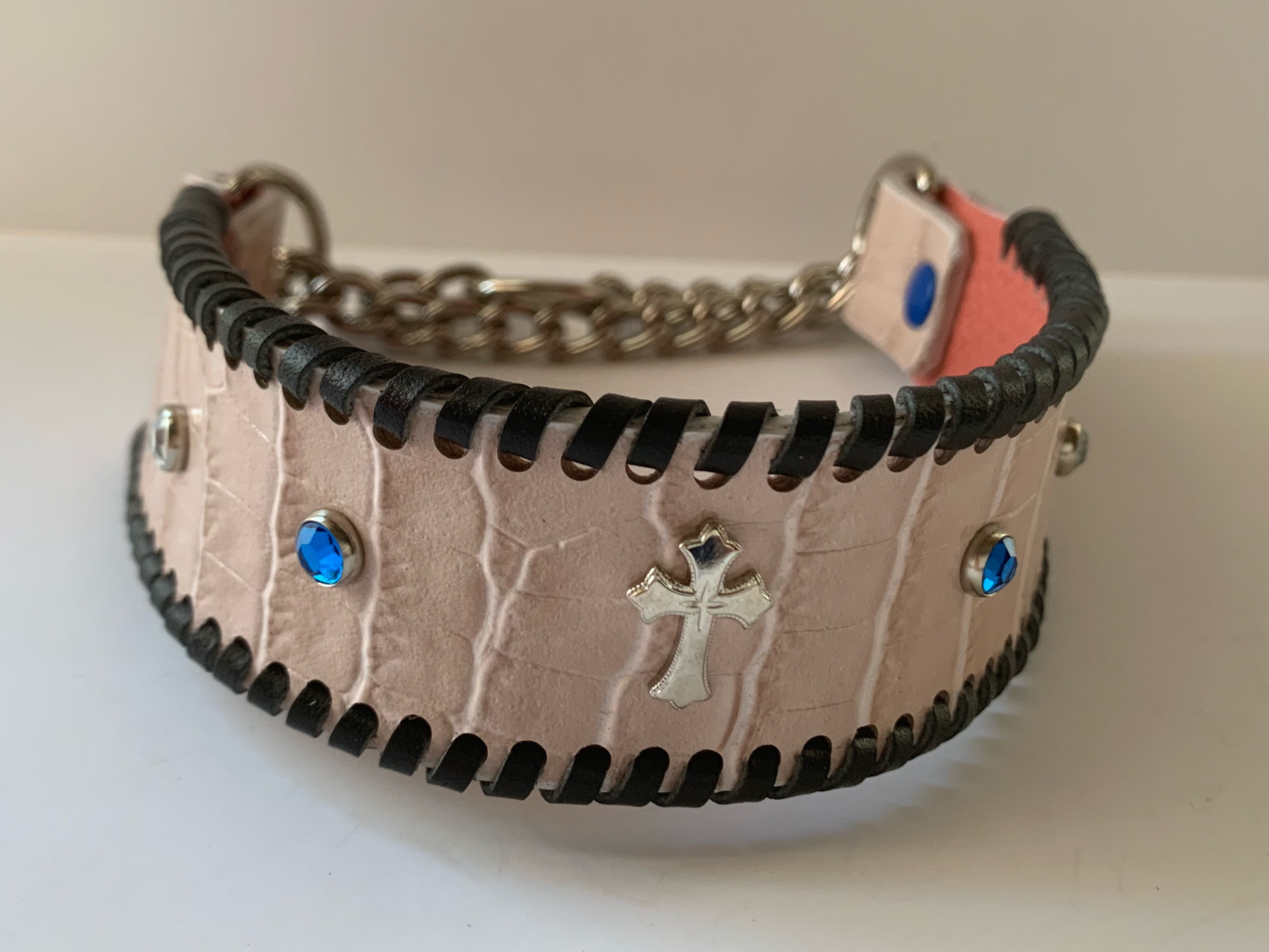 犬の本革ハーフチョークNo.141(中型犬)