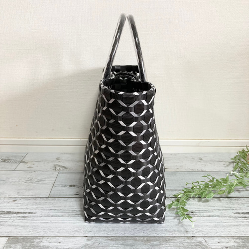 プラかごバッグ ブラック Lサイズ プラカゴ プラカゴバッグ pp