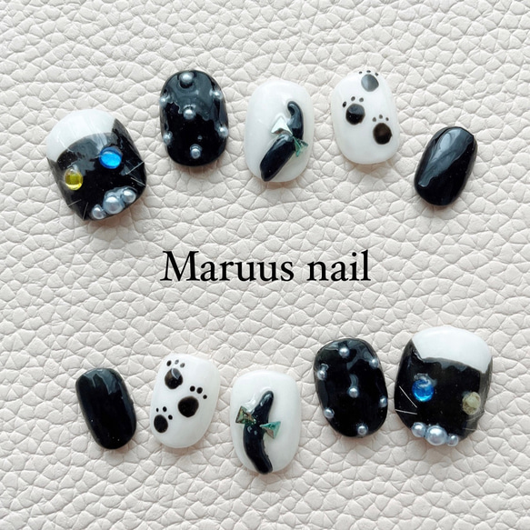 オッドアイキャットネイルチップ ネイルチップ（つけ爪） Maruu 通販  