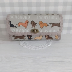 ミニチュアダックスの長財布 長財布 cocotte-coco 通販 14694763  