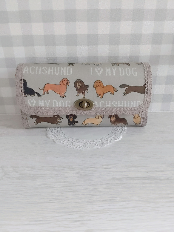 ミニチュアダックスの長財布 長財布 cocotte-coco 通販 14694763  