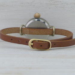 “瓢蟲-B”24 毫米黃銅圓形腳背錶殼手鍊式手工手錶 (375) 第6張的照片