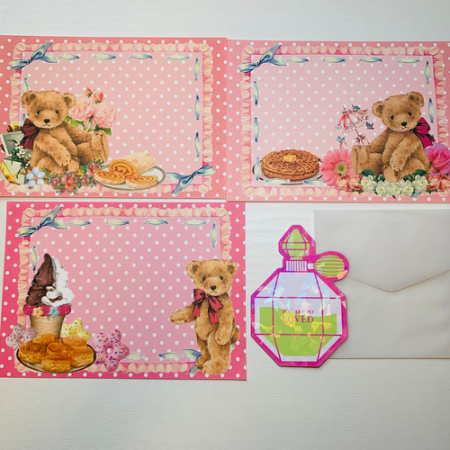 おすそ分け蛇腹ファイル♡ シートシール収納にも♪可愛いメモや素材