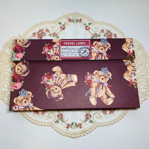 おすそ分け蛇腹ファイル♡ シートシール収納にも♪可愛いメモや素材