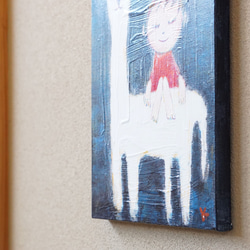 【あるぱか＃1】＃原画＃イラスト＃ヒーリングアート＃キャンバス＃癒し＃絵画＃子供＃アルパカ＃幸せ＃あたたかい 3枚目の画像