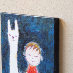 【あるぱか＃1】＃原画＃イラスト＃ヒーリングアート＃キャンバス＃癒し＃絵画＃子供＃アルパカ＃幸せ＃あたたかい 4枚目の画像