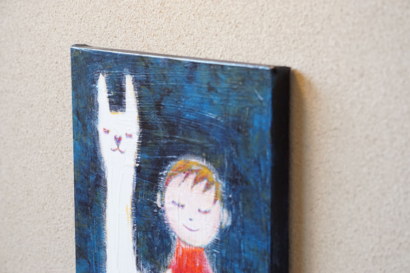 【あるぱか＃1】＃原画＃イラスト＃ヒーリングアート＃キャンバス＃癒し＃絵画＃子供＃アルパカ＃幸せ＃あたたかい 4枚目の画像