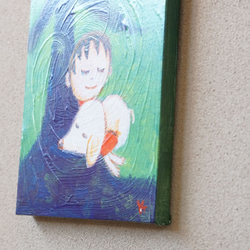 【うたたね】＃原画＃イラスト＃ヒーリングアート＃キャンバス＃絵画＃癒し＃子供＃犬＃ほんわか 3枚目の画像