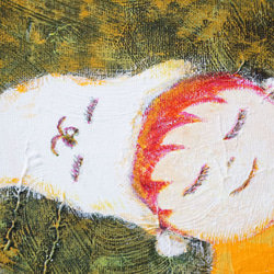 【あるぱか＃2】＃原画＃イラスト＃ヒーリングアート＃キャンバス＃癒し＃絵画＃子供＃アルパカ＃幸せ＃あたたかい 2枚目の画像