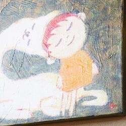 【あるぱか＃2】＃原画＃イラスト＃ヒーリングアート＃キャンバス＃癒し＃絵画＃子供＃アルパカ＃幸せ＃あたたかい 3枚目の画像