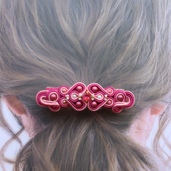 [Millie] 索飾耳環或耳環 [粉紅色] 2 件套 第3張的照片