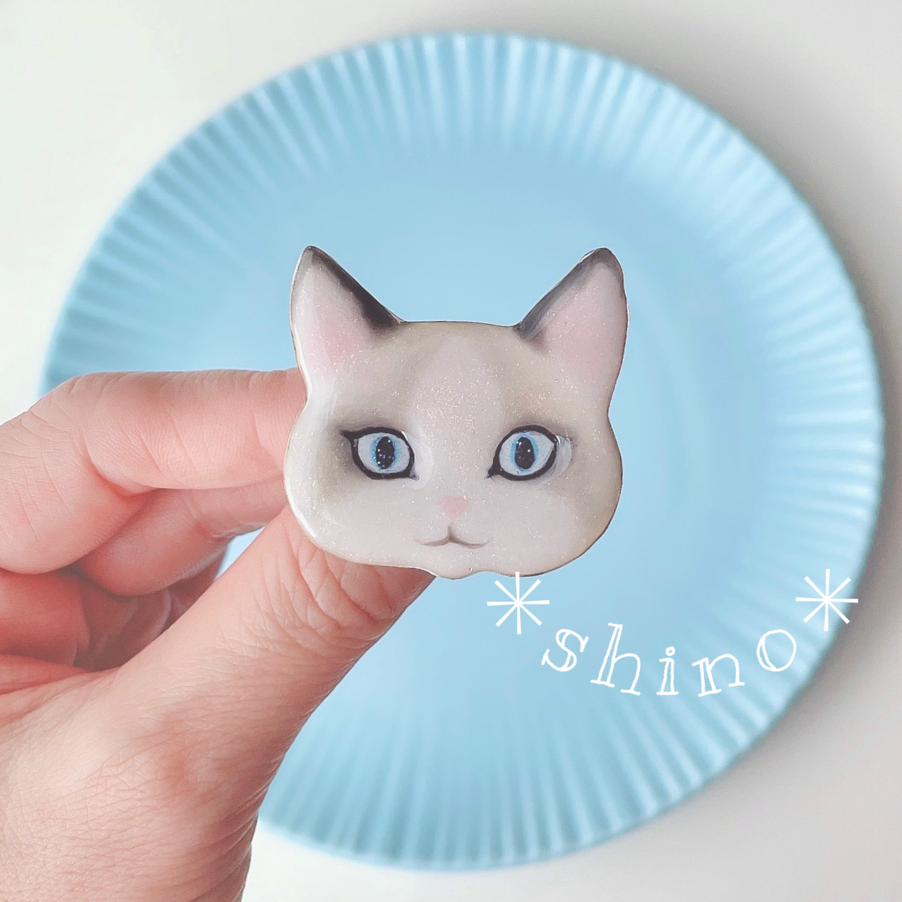 猫の指輪・大　〜ラグドール風〜