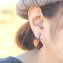 earring:「木の葉」autumn 3枚目の画像