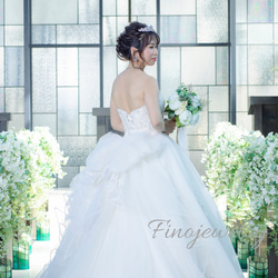 【送料無料・SpecialBox付】T014 ティアラ Tiara Wedding ジルコニア キラキラ 結婚式 3枚目の画像