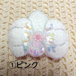 ビーズ刺繍  /胡蝶蘭ブローチ/新色追加(M-205) 2枚目の画像