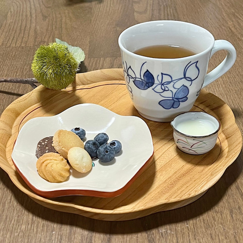 魯山人写し 渕波形 銘々皿 小皿 松斎窯 通販 14695730｜Creema