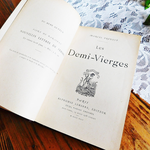 ゜+ 1894年 背表紙が素敵なフランスの古書 アンティークブック